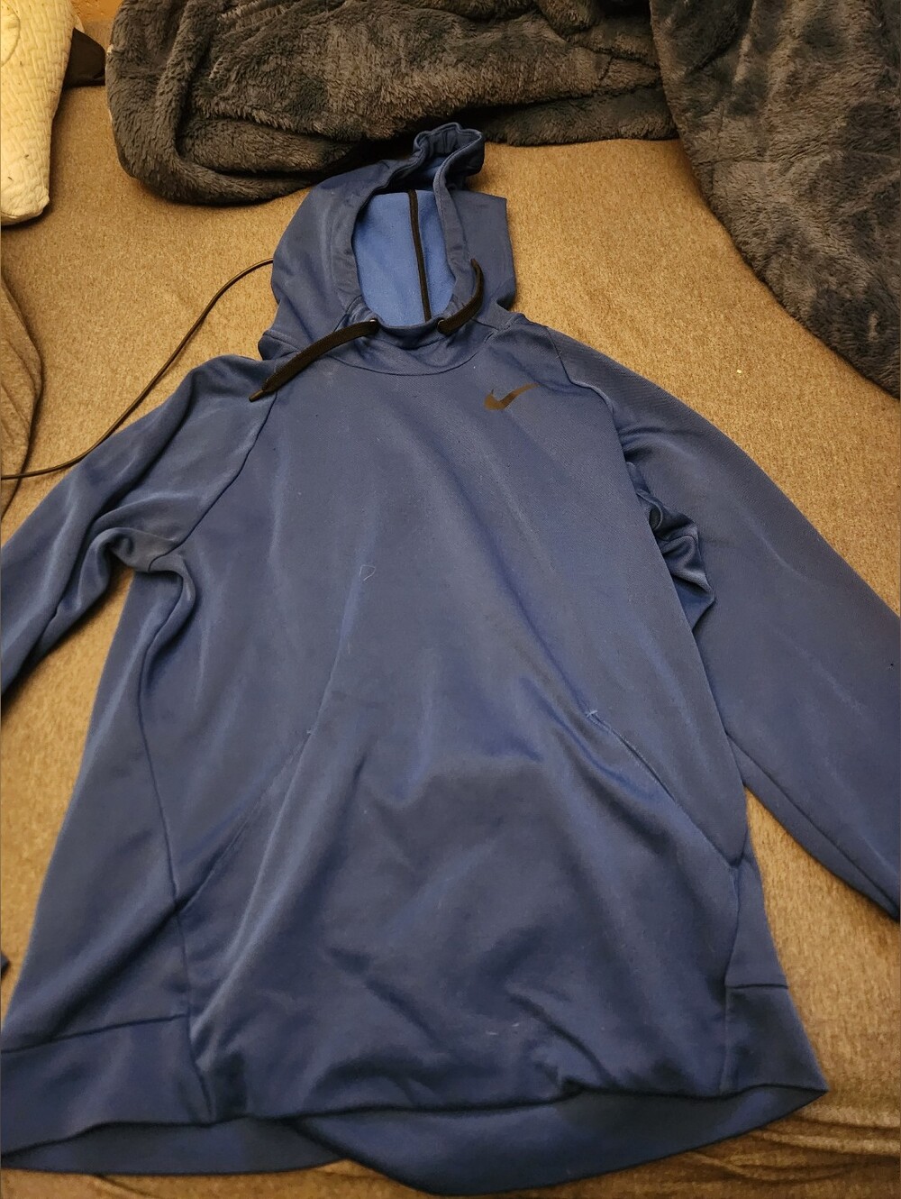 Nike Royal Blue Hoodie with Black Trim